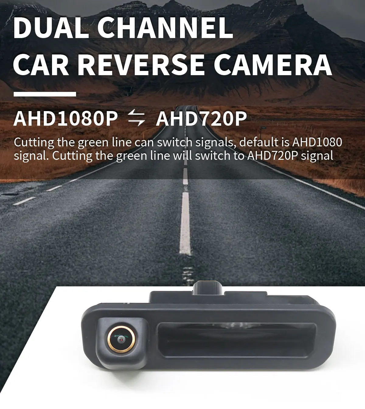 AHD 1080P Auto Rückansicht Reverse Stamm Griff Kamera Für Ford Focus 3 MK3 C MAX Wasserdichte Nachtsicht backup Kamera – Detail 3