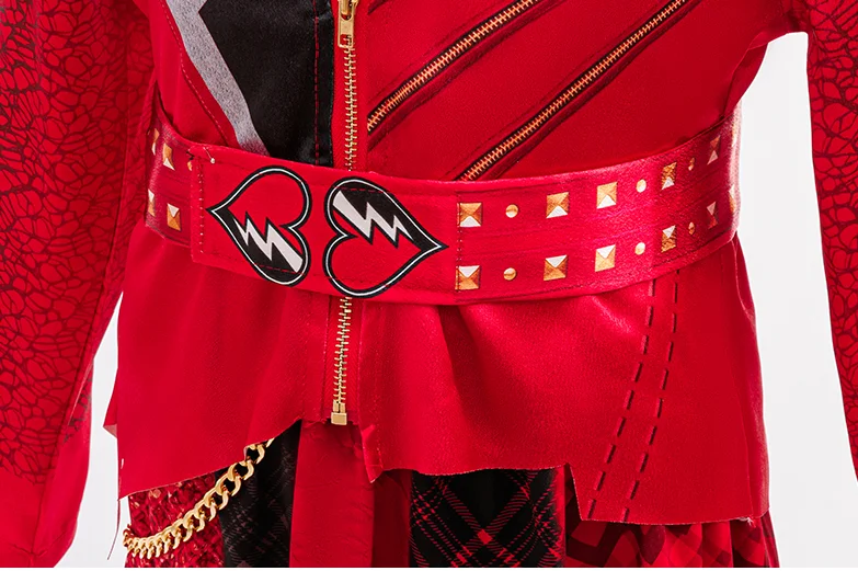 2026 Kinder Karneval Geburtstagsparty Kleidung Mädchen Königin Erbin Böse Märchenfigur Halloween Kostüm Mädchen Erbin Schwestern Top + Rock – Detail 23