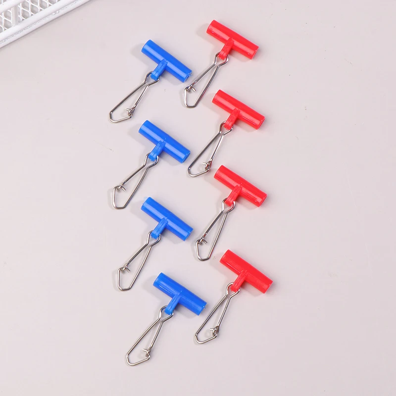 10Pcs Fishing Line Sinker Anti-tangling Fishing Accessories Slide Plastic Head Swivel With For Duo Lock Snap Fishing Tackle