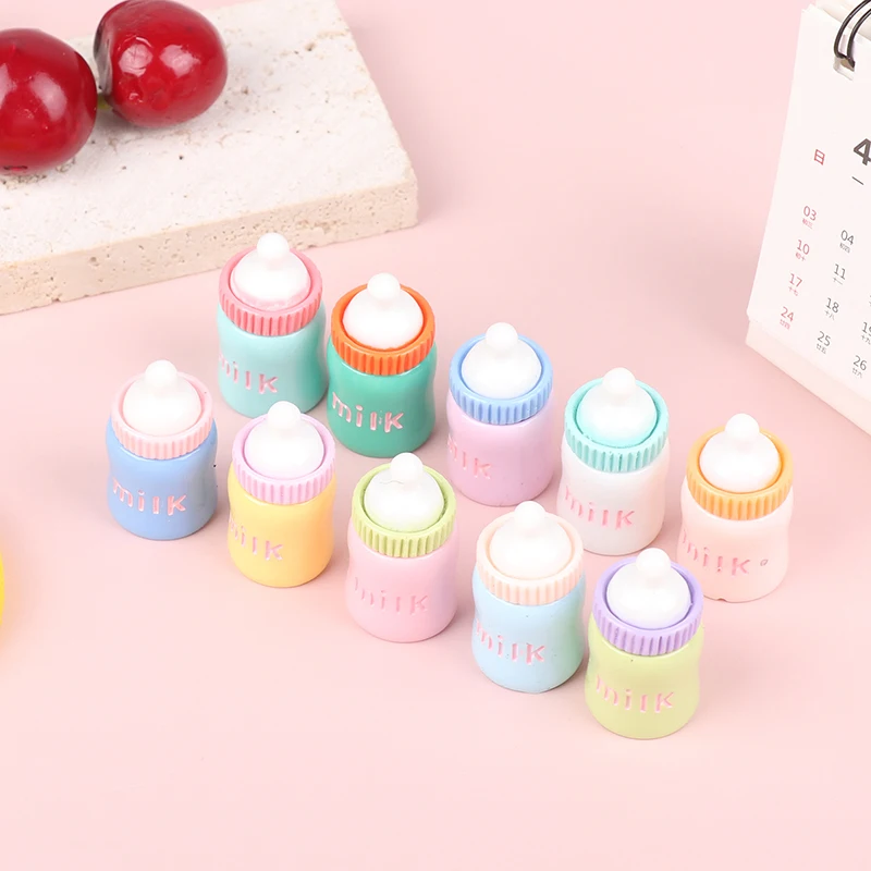 

▶2pcs Baby Dolls Feeding Bottle Magic Dummy Pacifiers Milk Bottle For Doll House Feeding DIY Accessories