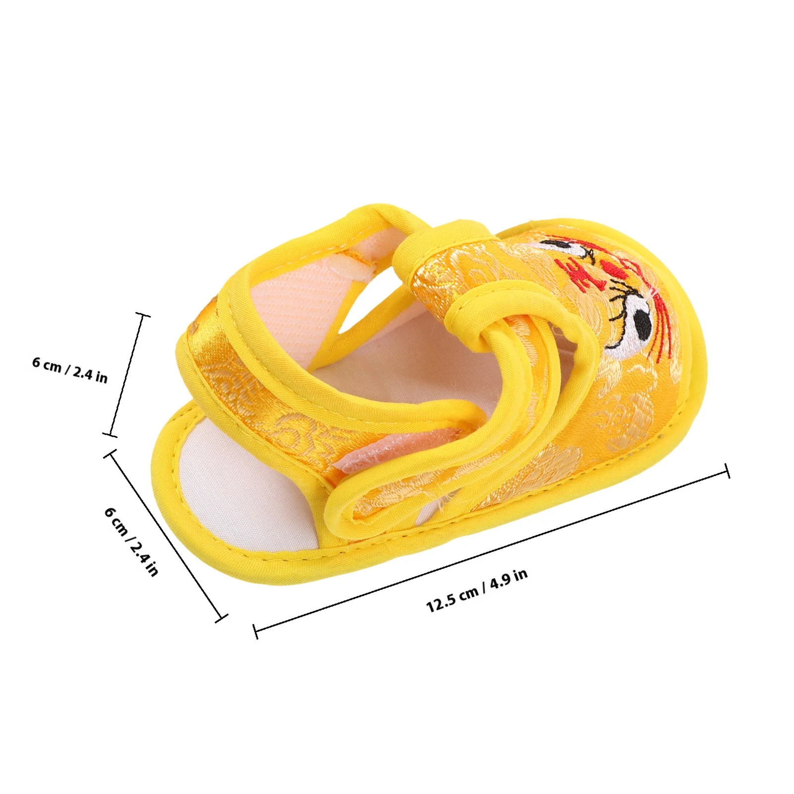 1 paio di scarpe da passeggio per bambini, traspiranti, testa di tigre, seta, taglia 13, calzature calde per bambini, scarpe da tigre per neonati,