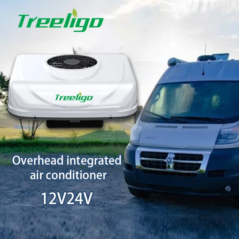 หลังคา Universal Driven Bus Rv รถบรรทุกรถขุดรถแทรกเตอร์ Motorhome Camper Air Conditioner 12v เครื่องปรับอากาศ