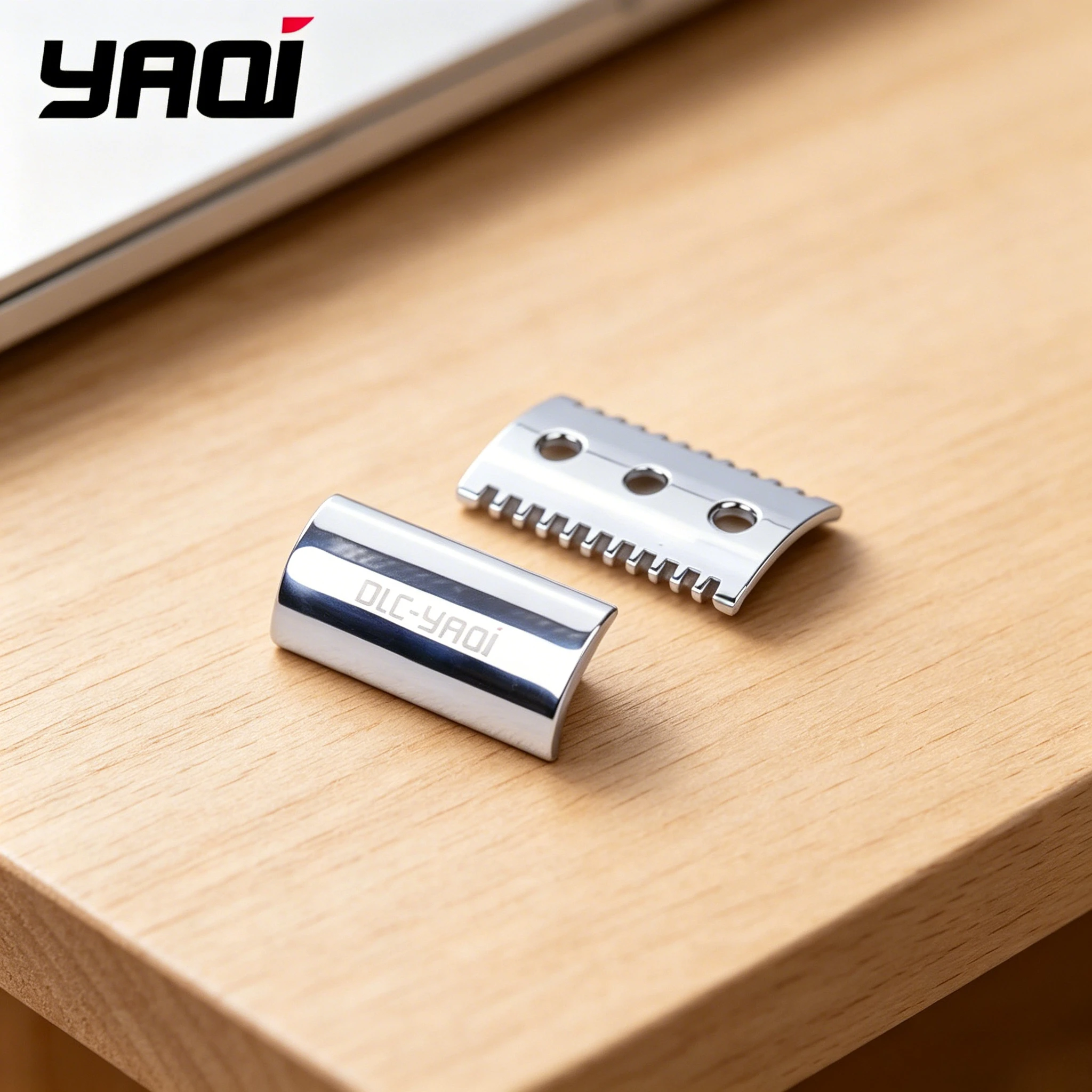 

2026 YAQI Men's Chrome Color Open Comb Shaving Razor Head for Smooth Grooming