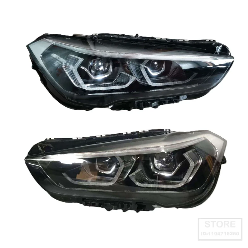 

X1 Автомобильная фара в сборе F48 F49 Светодиодная фара для BMW X1 от 2020 до 2023, прямая подключаемая фара в сборе