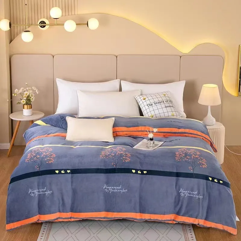 180x200 سنتيمتر الدافئة أفخم غطاء لحاف الشتاء الصوف الفراش مكافحة ساكنة الحليب النسيج ل ছাত্র عنبر