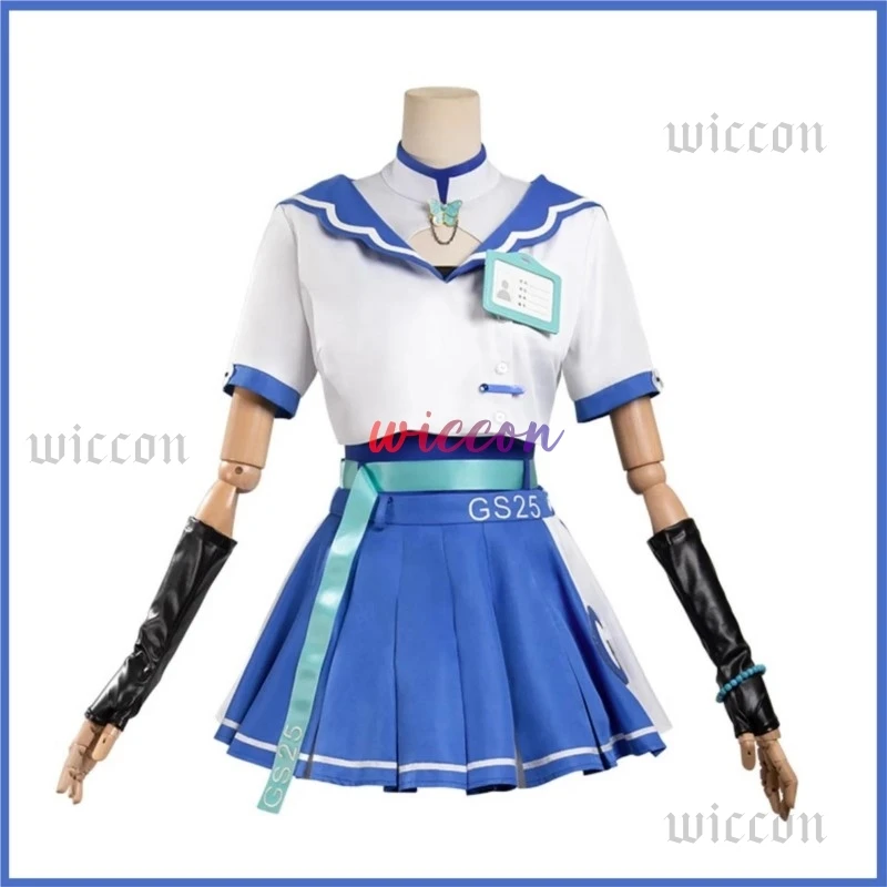 Game Wuthering Waves Camellya Cosplay Costume Doujin Wig Japanese JK Uniform Skirt Woman Suit in Stock Kawaii JK Suit
