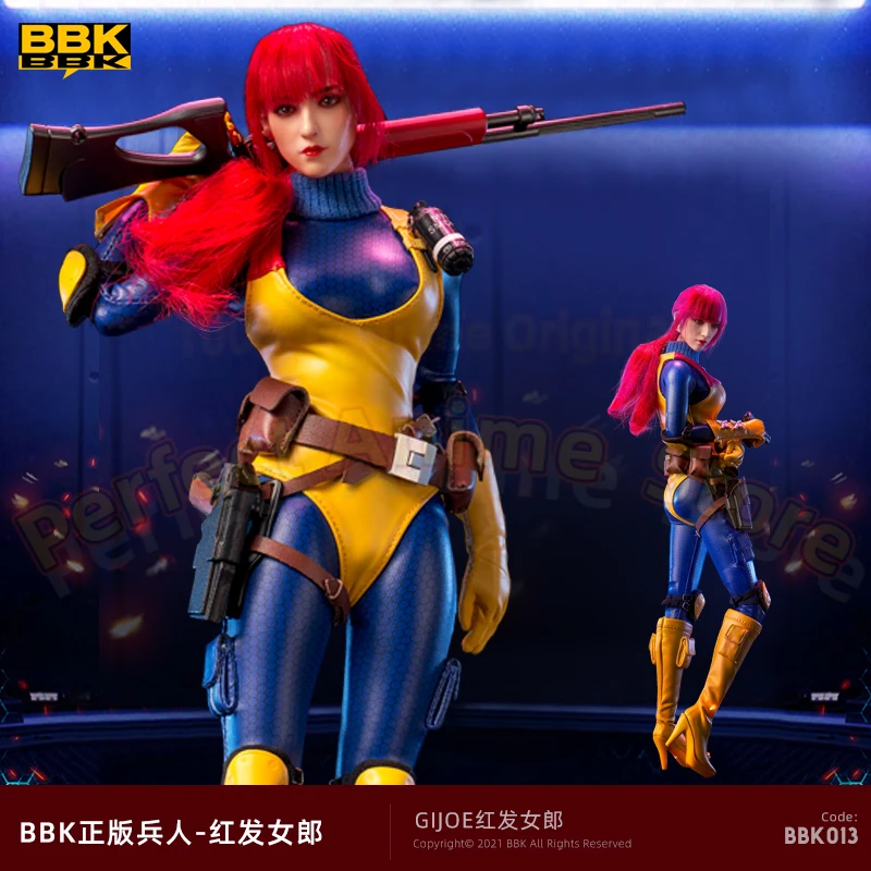 【Special price spot】1/6 figure soldier model BBK013 GIJOE redhead girl joint action figure collection gift