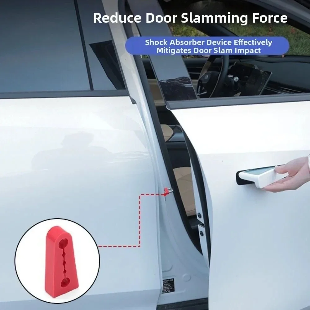 4pcs Car Door Shock Absorber Universal Car Door Buckle Soundproof Deadener Damper Cushion Anti-Vibration Buffer Pad