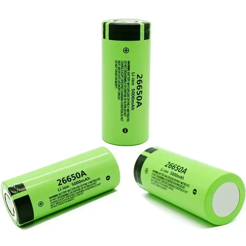 Neue hohe Kapazität 26650A 3,7 V 5000 mAh Batterie 26650 20A Power Batterie Lithium-Ionen-Akku für Spielzeug Taschenlampe