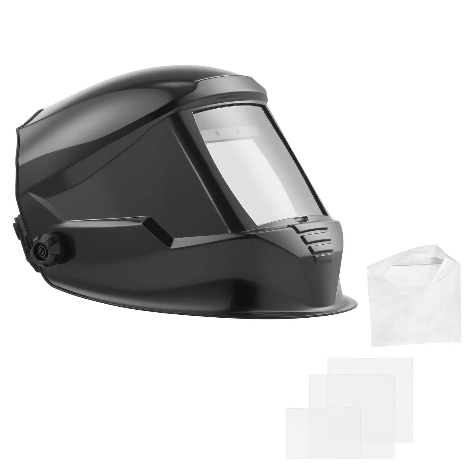 Auto Darkening Welding Helmet 3.94 x 3.74 True Color 1/1/1/1 Solar Powered Welder Mask 4 Arc Sensors Wide Shade 4/5 9/9 13 for tig MIG ARC Grinding Cutting