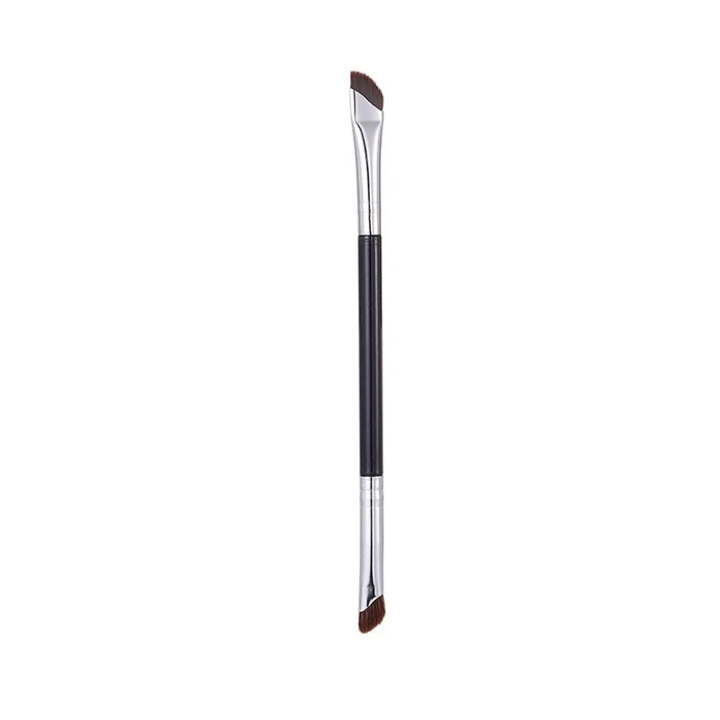 Fine Angle Flat Brow Brush Double Head Eyeliner Brushes Under The Eye Place Makeup Brush Precise Detail Eyeshadow Smudge Brush