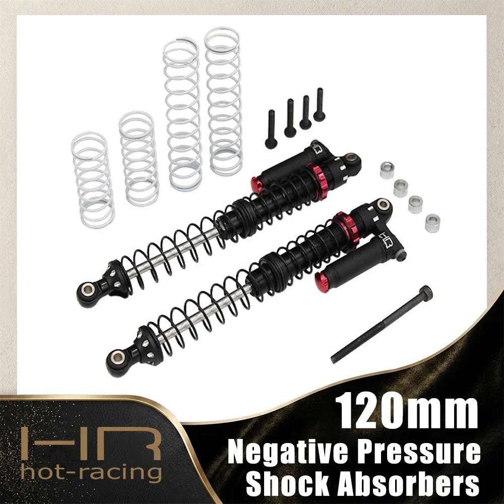HR 120mm Negative Pressure Double-Section Hydraulic Shock Absorbers For 1/8 1/10 RC Model Car Road Crawler Accessories