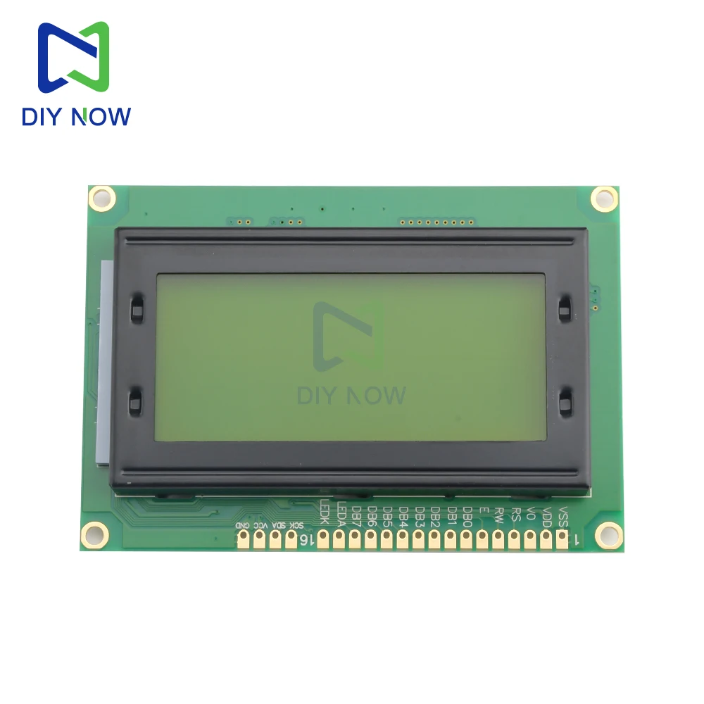 Module d'affichage LCD 1604LCD 5V, écran bleu-vert, contrôleur AIP31066, rétro-éclairage bleu jaune-vert, port parallèle à une rangée
