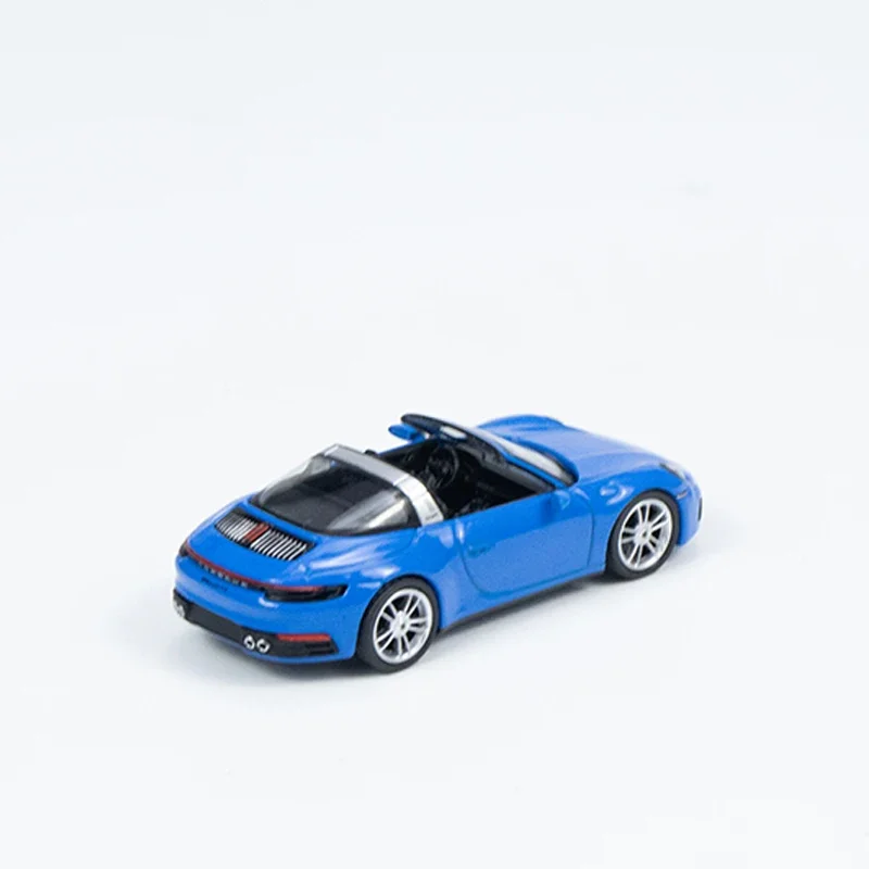 Mini GT 1:64โมเดลรถ911 Targa 4S อัลลอยด์ตายหล่อฉลามสีน้ำเงิน #610คอลเลกชัน