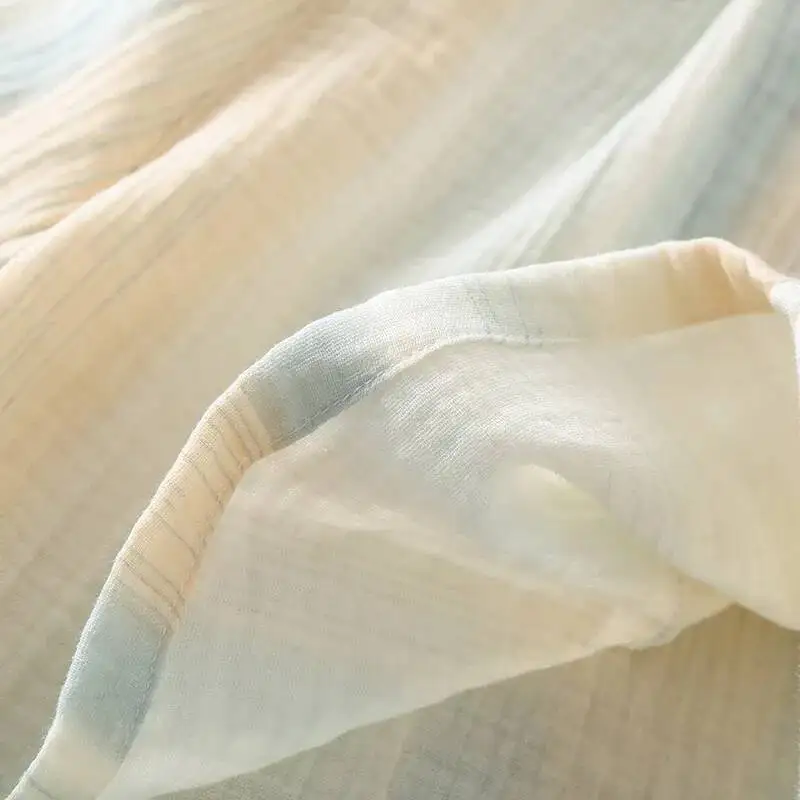 ملابس منزلية نسائية صيفية مطبوعة من القطن تسمح بمرور الهواء ومريحة وممتصة للعرق شورت نسائي كبير ورقيق