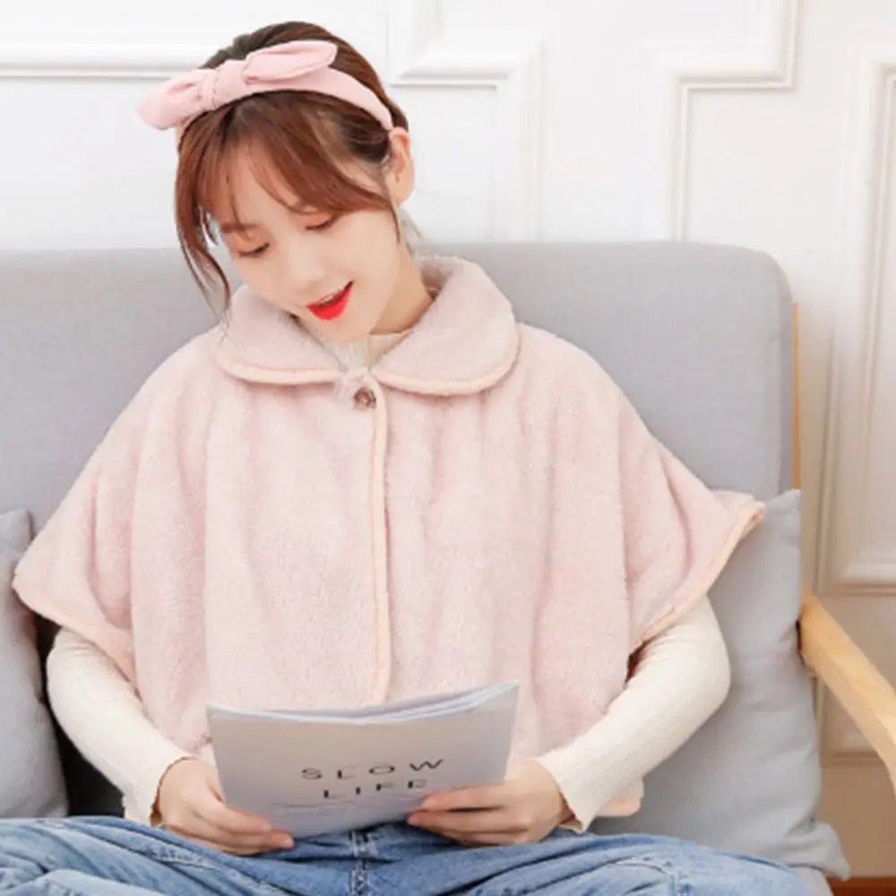 

Cozy Soft Plush Shawl False Collar Warm Neck Warmer Protection Cervical Spine Shawl Scarf Outwear Shoulder