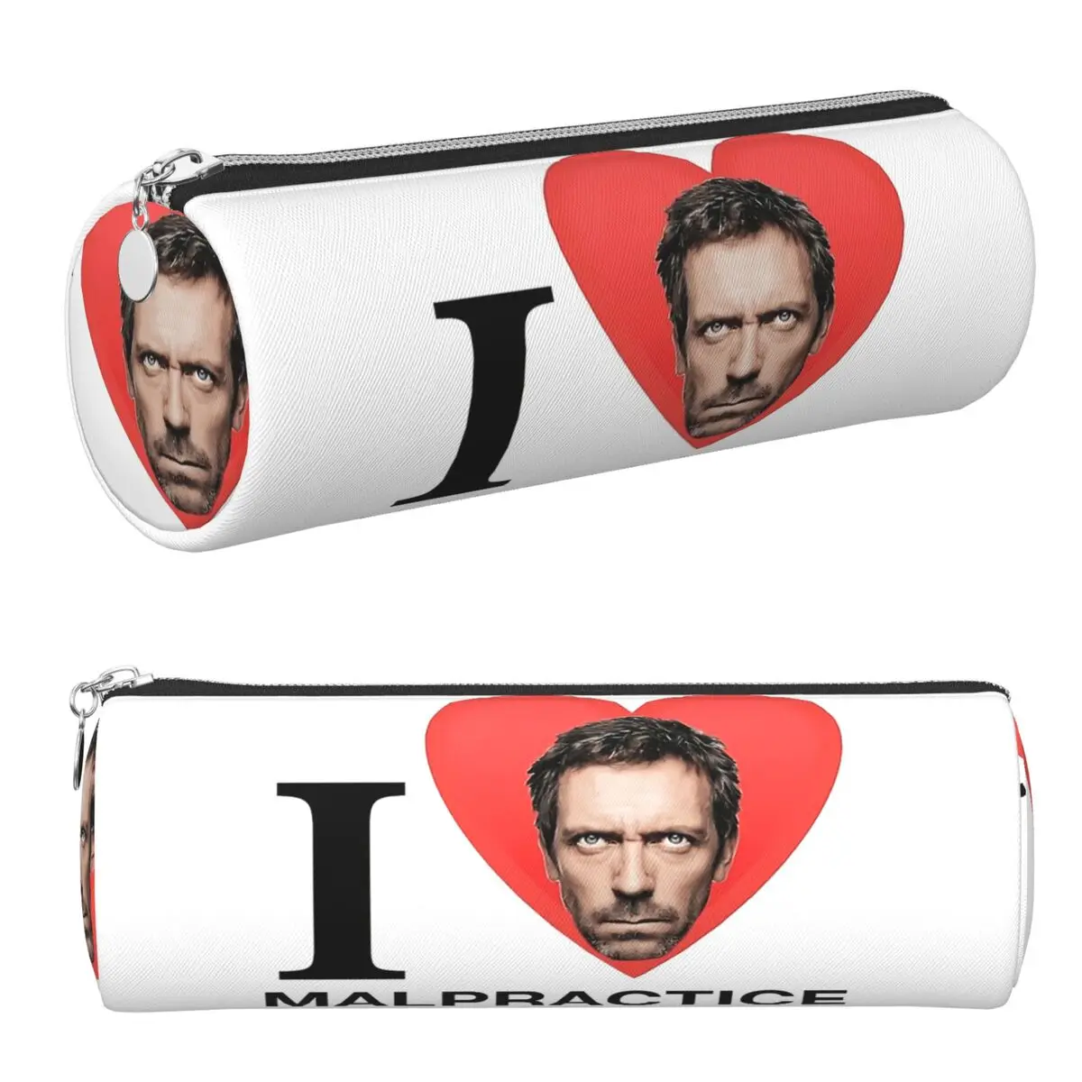 Dr. House MD TV Federmäppchen, Stiftetui, zylindrische Stiftbox, Bleistiftbeutel für Studentengeschenke