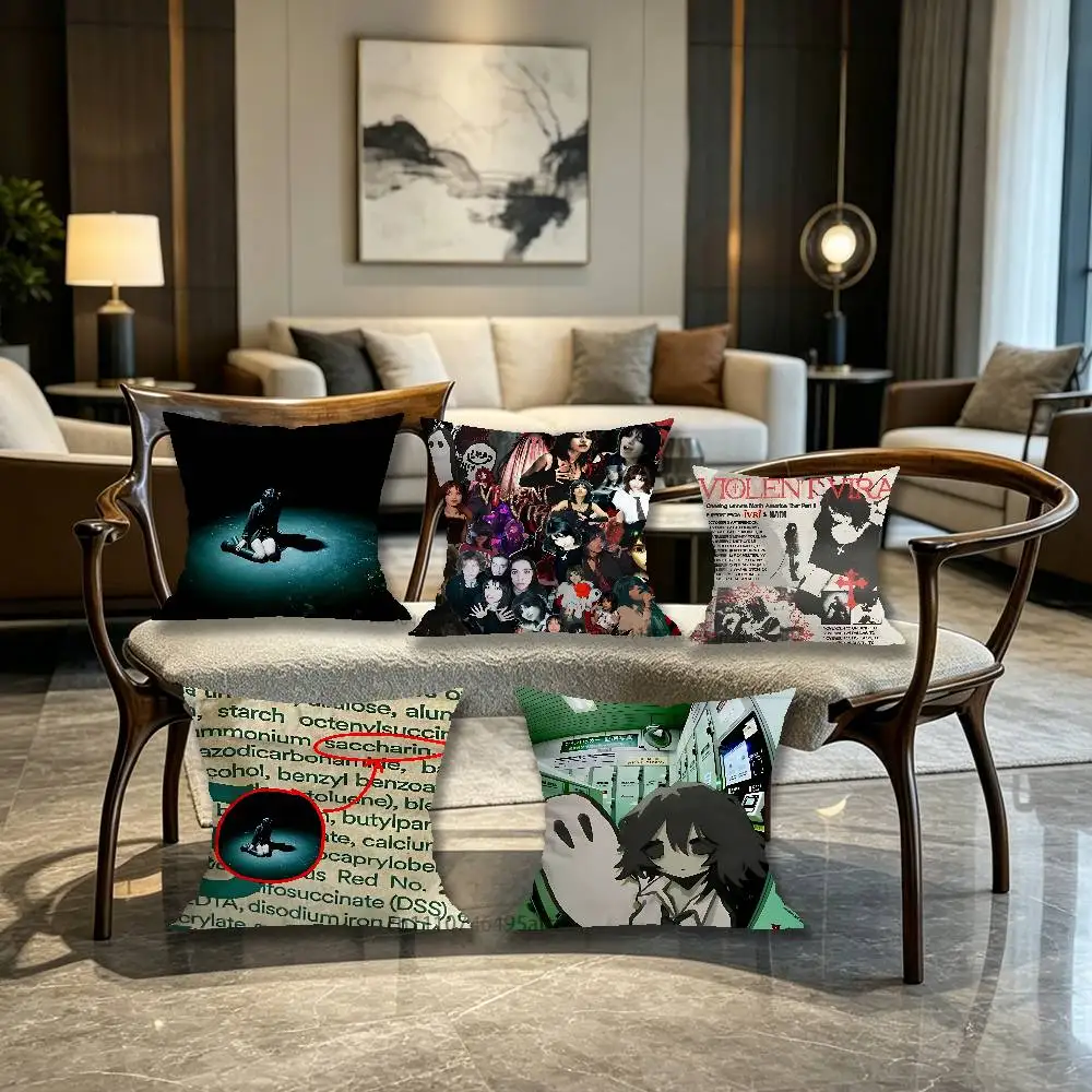 Pillow Case For Home Bedroom Car V-Violent Vira Band Office Decoration Living Room Sofa Cushion Cover Suitable