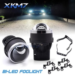 Bi-led Fog Lights Hyperboloid Lenses 3.0 inch LED Projector Tuning Car Motorcycle Universal Waterproof Spotlight Diode Lamps