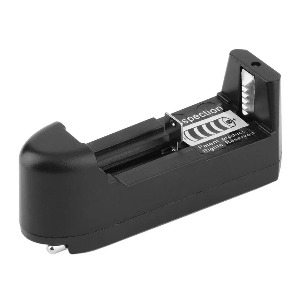 

EU Universal AC Wall Battery Charger 1 Slot Smart Chargering for Rechargeable Batteries Li-ion 3.7V 18650 16340 14500 17670