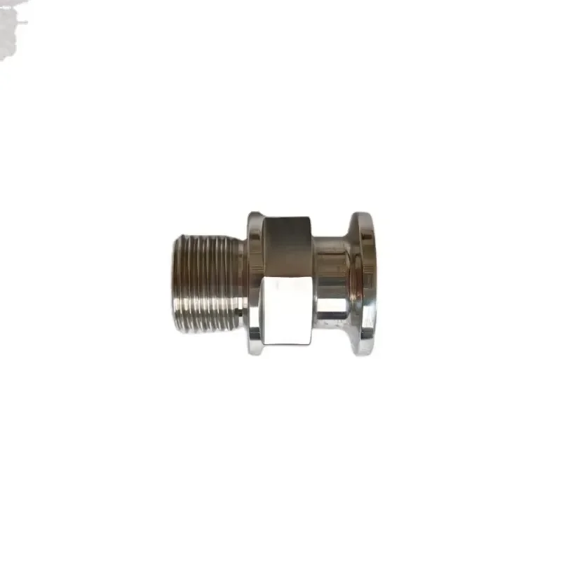 Stainless Steel NPT Male Thread Adapter KF16 to KF50 High Vacuum Compatible Connector for Laboratory and Industrial Systems