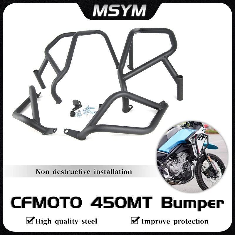 

Motorcycle bumper anti drop bar modification upper and lower full surround accessories For CFMOTO 450MT 450 MT MT450 450mt