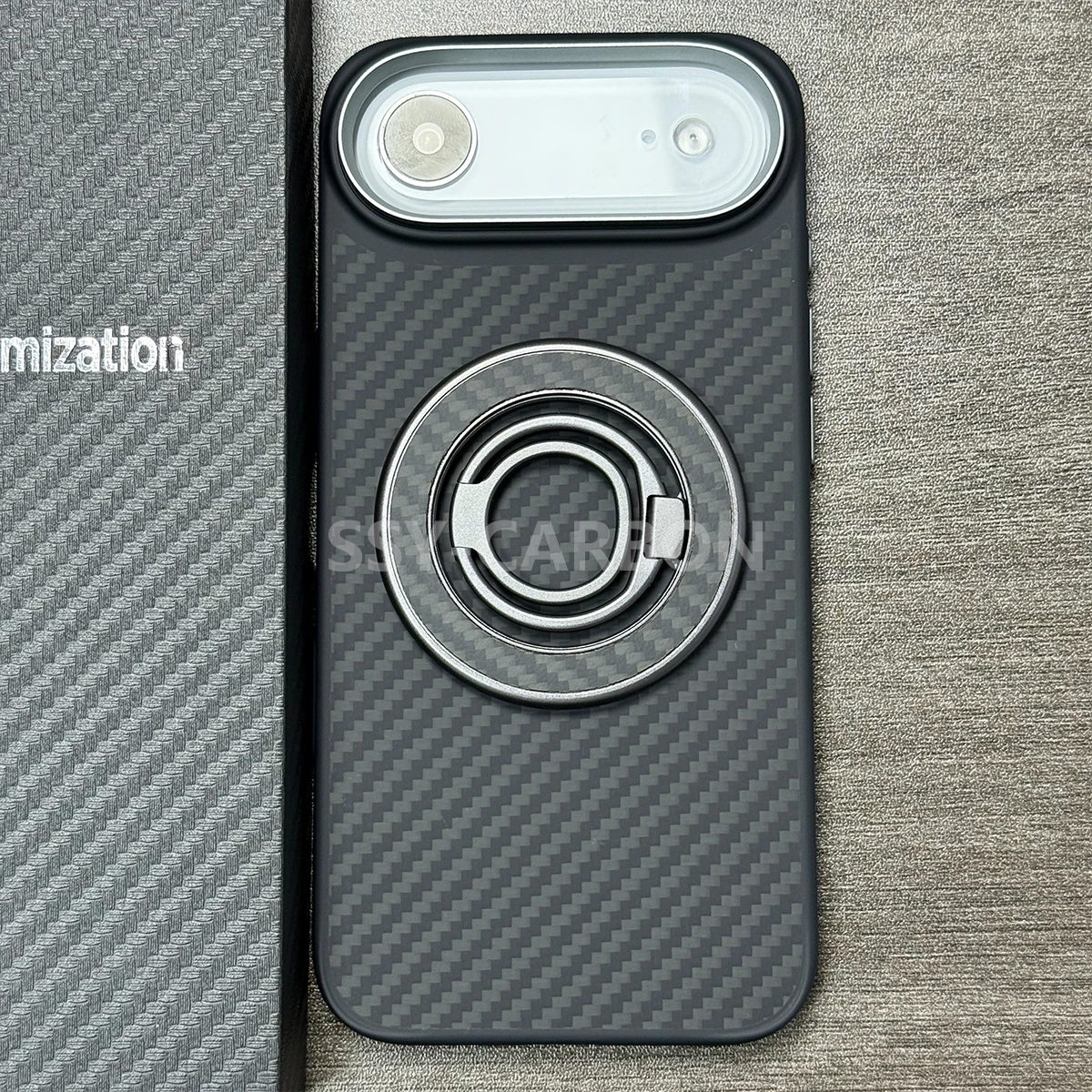 Etui z prawdziwego włókna węglowego do Apple iPhone serii 17 (17/17 Air/17 Pro/17 Pro Max), aramidowe, magnetyczne, z obsługą Magsafe, wytrzymałe, pancerne. — zdjęcie produktu 5