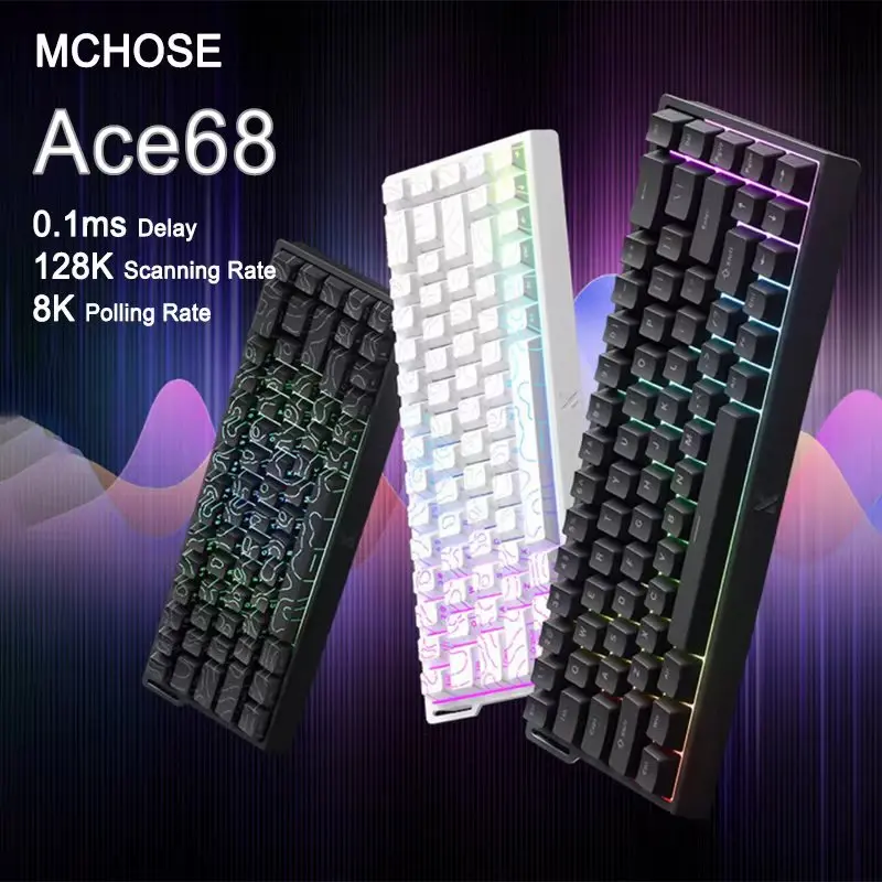 

MCHOSE Ace 60/68 Magnetic Axis Mechanical Keyboard Pro Dedicated To Gaming and E-sports Desktop Computer Custom Keyboard