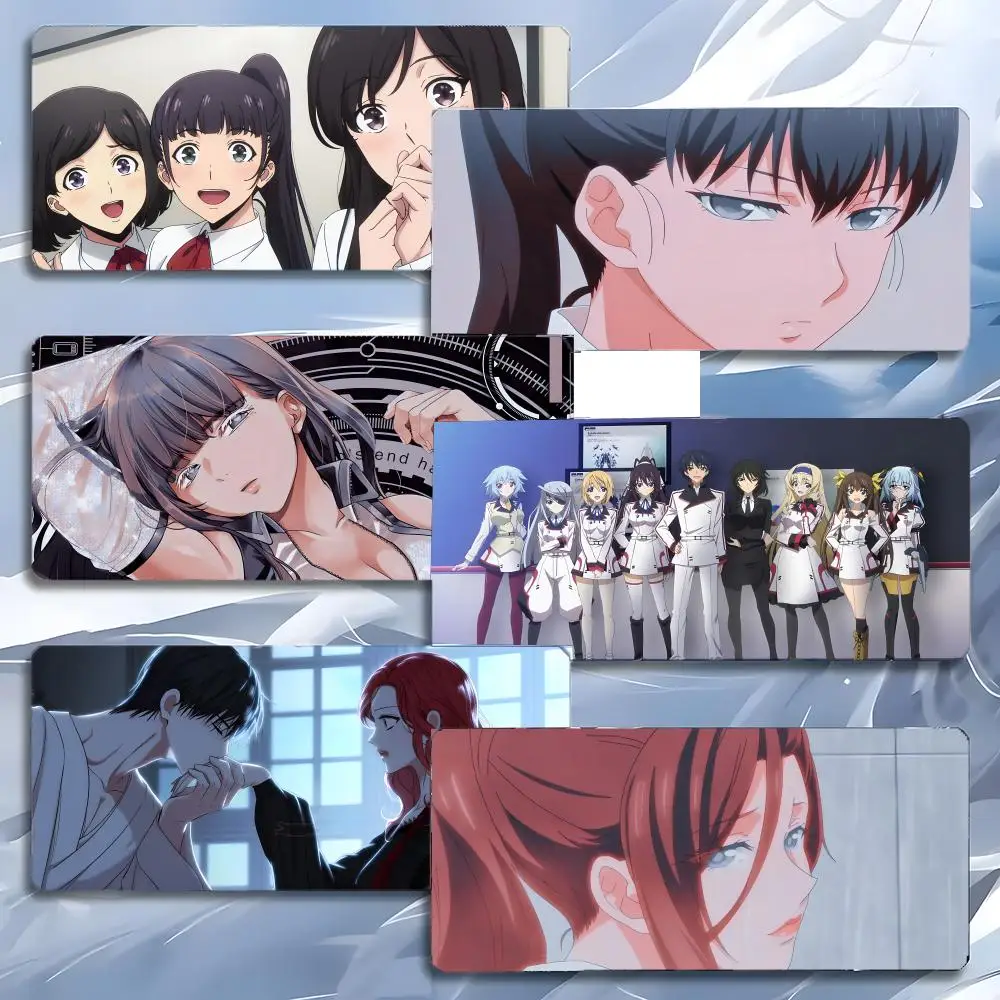 Alfombrilla de ratón Cool Unique Anime W-World's End Harem, alfombrilla de ratón grande para juegos LockEdge, alfombrilla gruesa para mesa de PC y escritorio