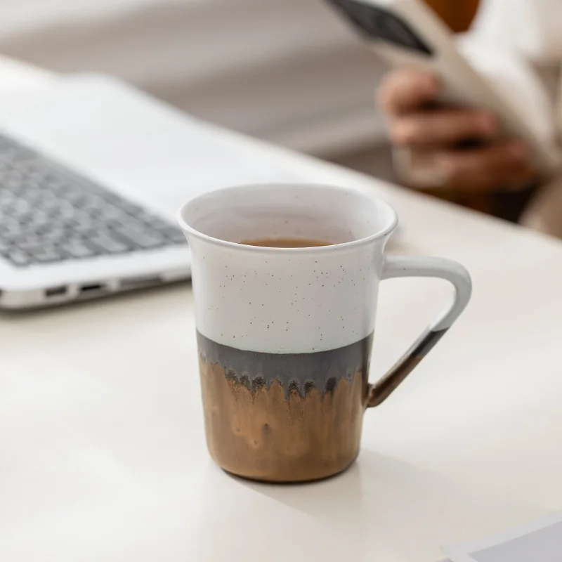 Japanese Ceramic Cup High Value Water Cup Retro Back Mouth Teacup Household Coffee Cup Beverage Coffee Mug