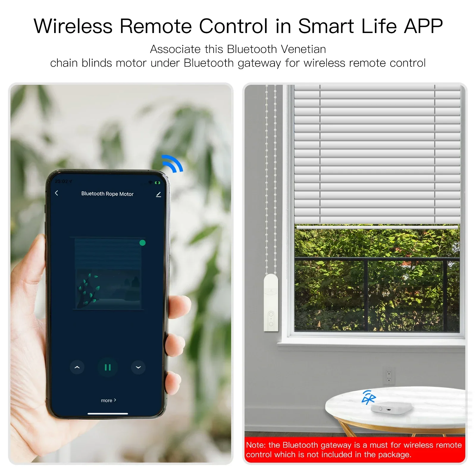 MOES Tuya Smart Bluetooth Electric Roller Blind/Blinds Drive Motor Control Smart Life APP Wireless Remote Control Gateway