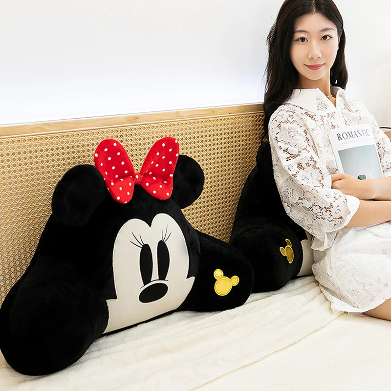

50/70 см подушка с Микки Маусом Диснея, Минни, плюшевые игрушки, подголовник автомобиля, куклы, поясничная подушка, кавайные мягкие игрушки для детей, Рождество