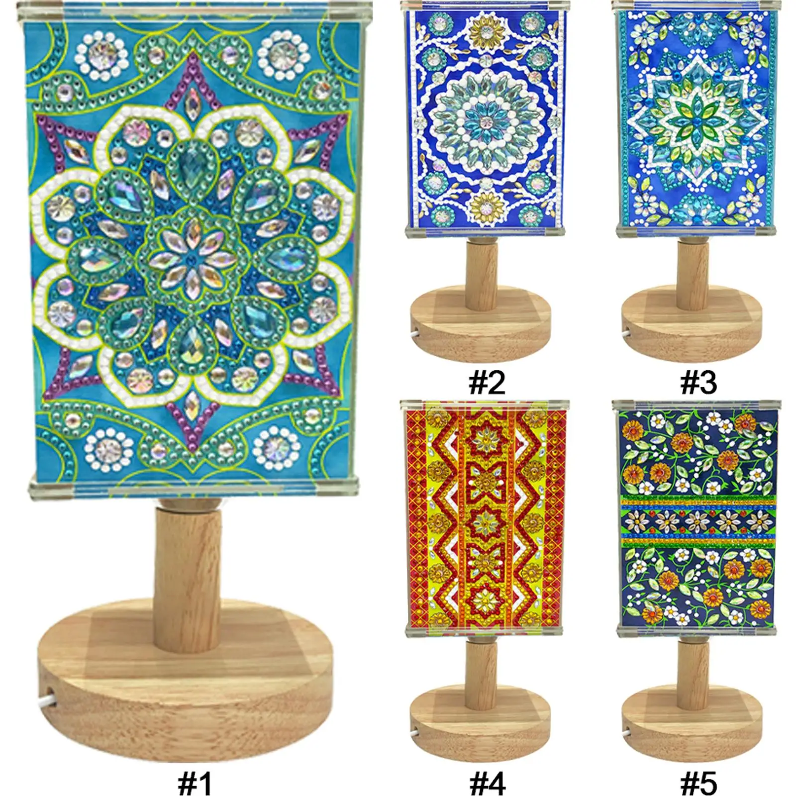 

Набор для рисования мандалы из кристаллов: прикроватный ночник, светильник для рисования из кристаллов необычной формы, декоративный ночник для алмазной живописи