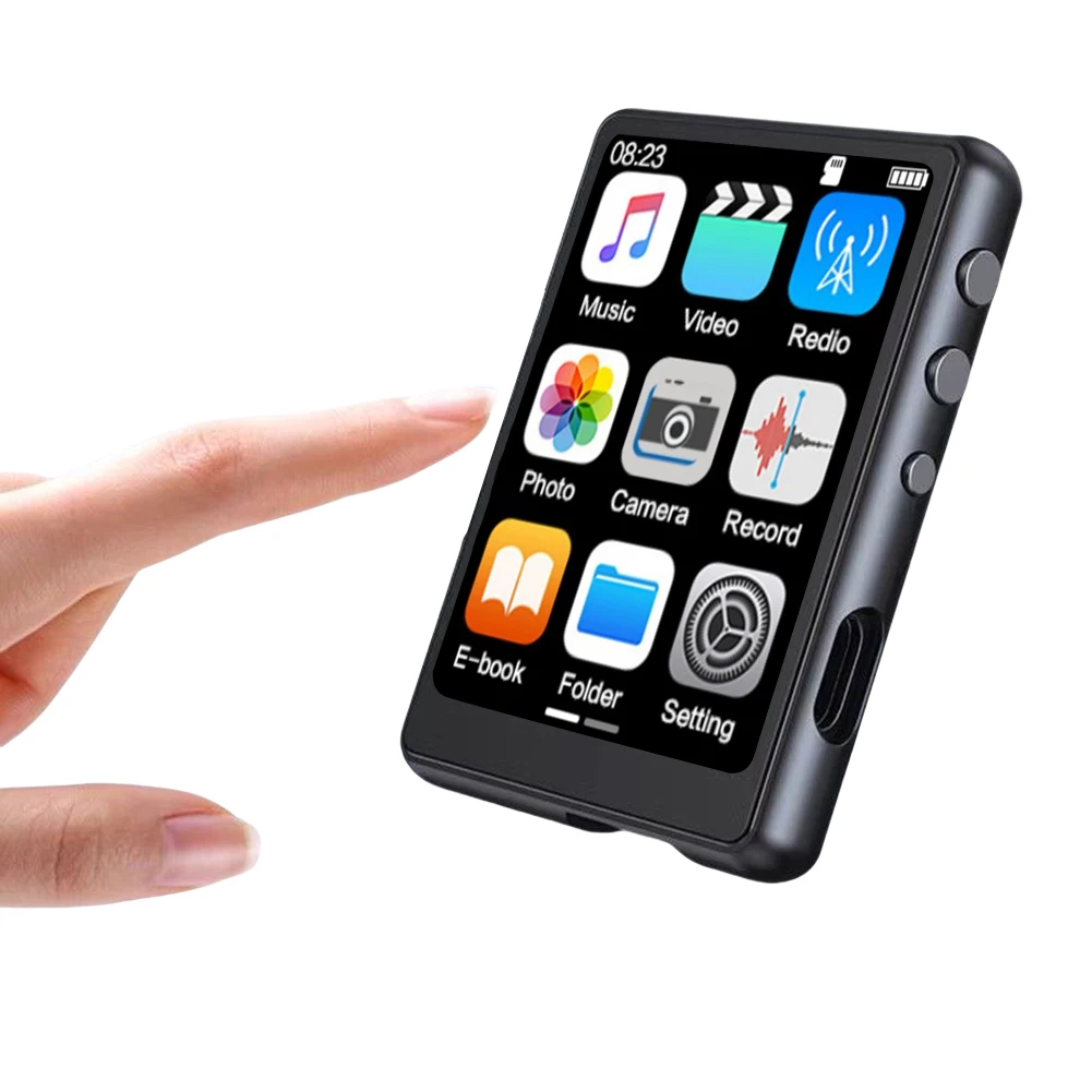 مشغل MP4 بشاشة 2.4 بوصة مشغل موسيقى هاي فاي بدون فقدان متوافق مع بلوتوث 5.3 مع ميكروفون ومسجل صوت للكاميرا #1