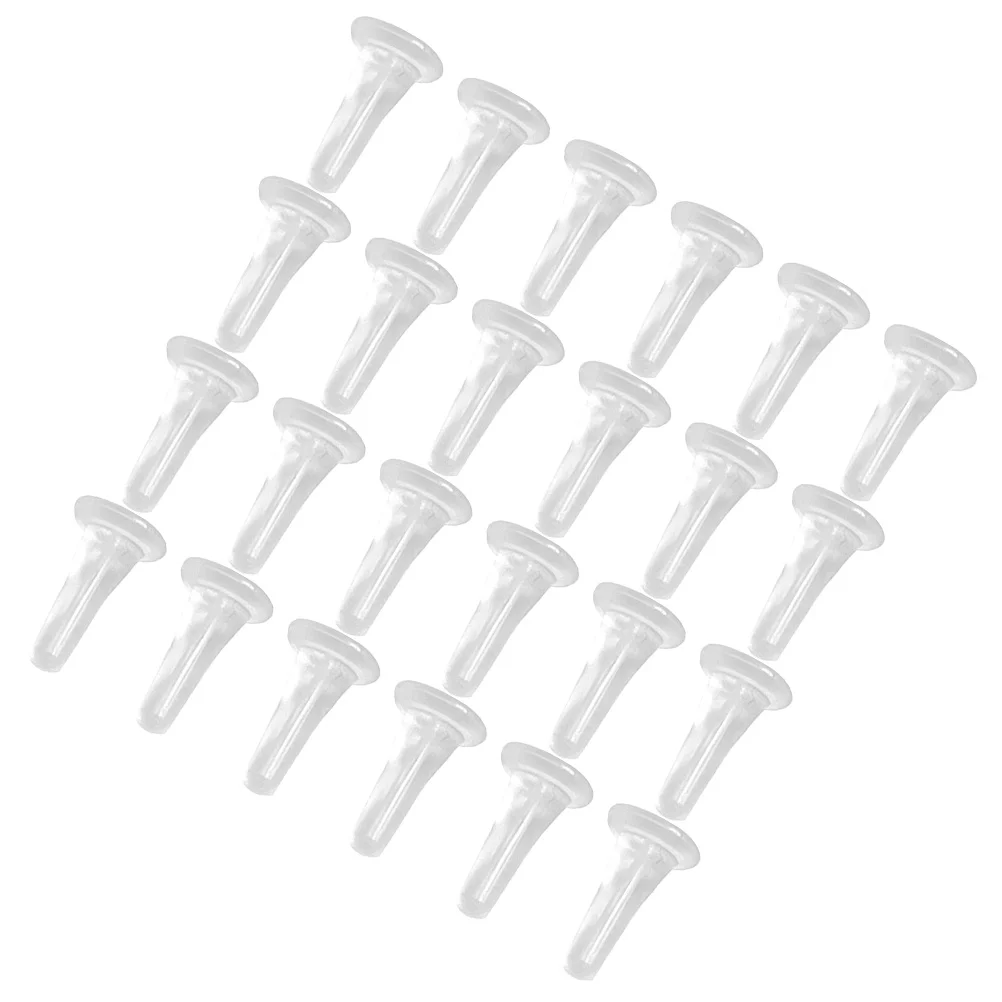 

100pcs Clear Plastic Earring Backs Soft Anti Allergic Protectors Lightweight Durable for DIY Jewelry Making Accessories