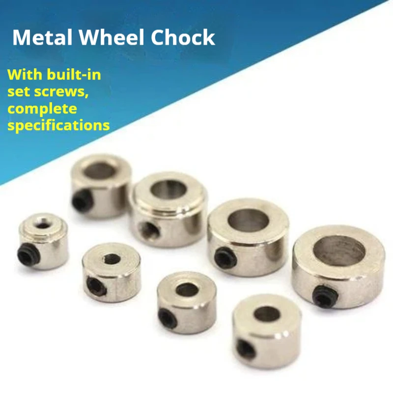 High Precision Metal Wheel Lock Collar With Set Screw Anti-loose PU Sponge Wheel Fixing Stopper For RC Fixed Wing Aircraft