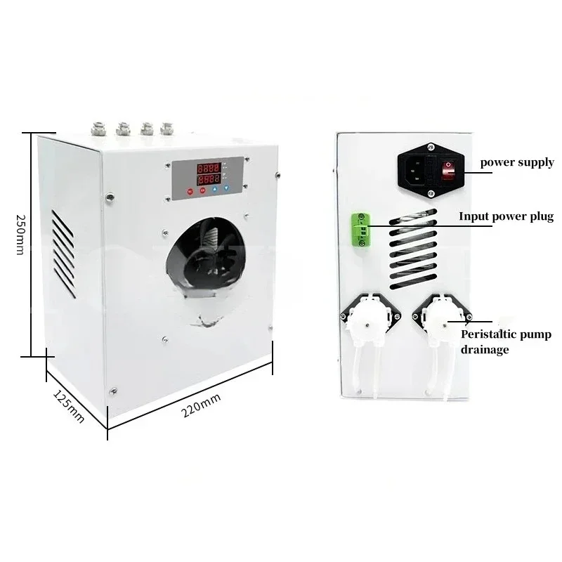 Electronic Condenser Air Cooling Equipment Industrial  Condenser High Temperature Flue Gas Dual Channel Radiator 220V