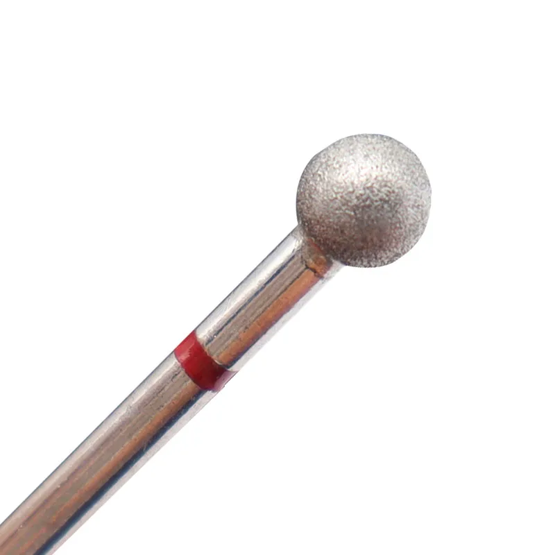 5,0 mm rote Kugel-Nagelbohrer, beste Diamantgrate, Schleifbits, Zubehör für Gel-Nagellack, Maniküre, Nägel, Kunstwerkzeug, Polieren – Detail 4