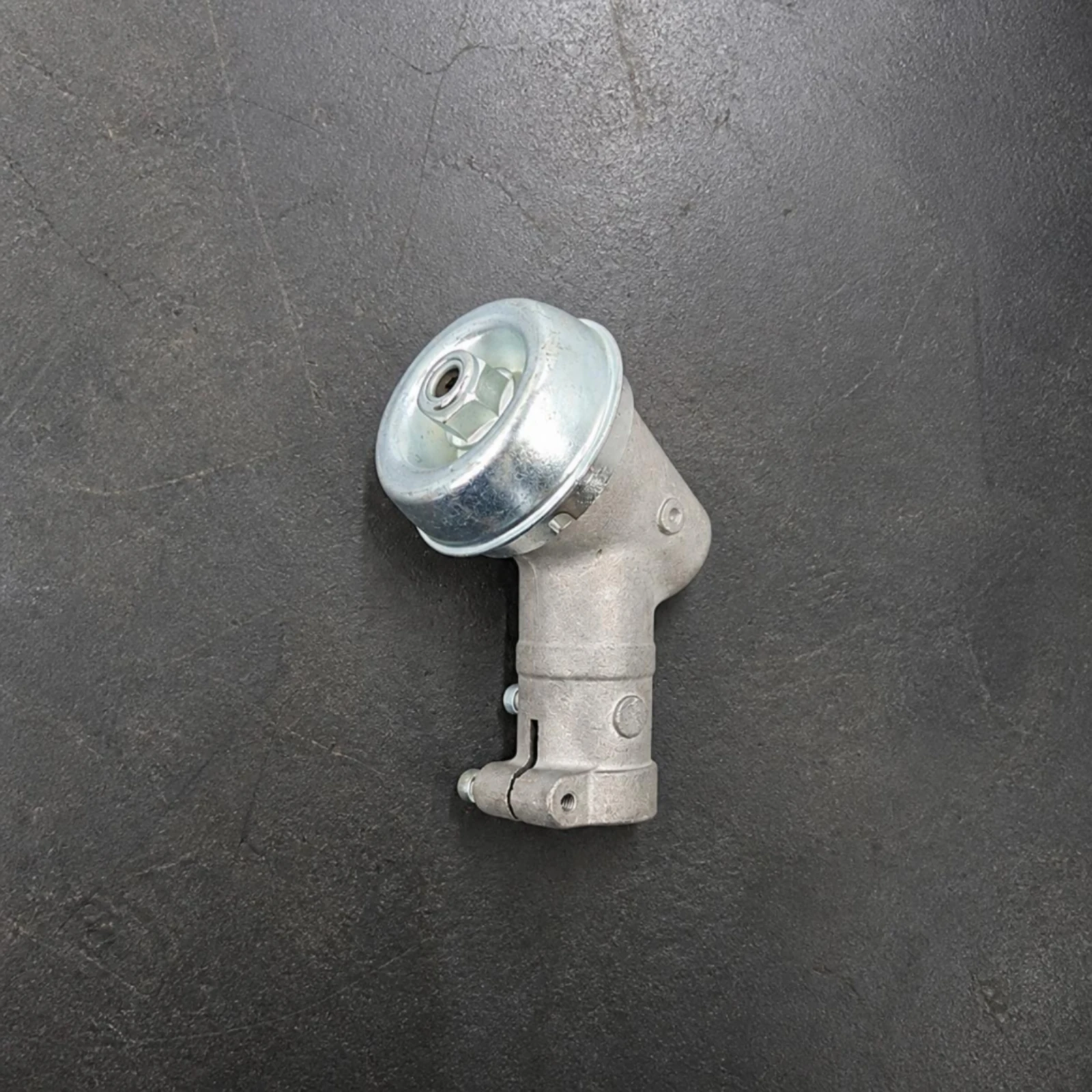 Brush Cutter Gearbox Head Cast Housing Angled Metal Gearbox Head Outdoor Tool Spare Mounting Holes