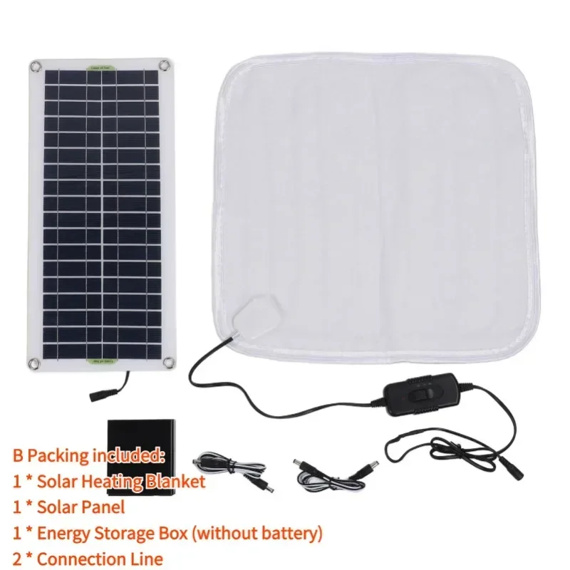 12V 50W Solar Heating Pad Winter Warm Foot Pad Warm Shoe Pad Pet Heating Blanket Electric Blanket Solar Electrical Accessories - view 4