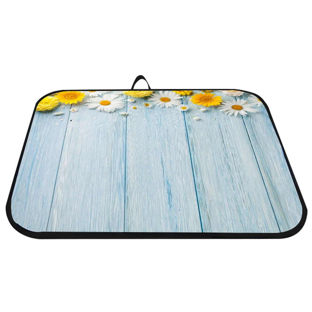 

Draining Mat Dish Mats Kitchen Counter Sink Safe Lightweight Portable High Temperature Resistance Drying Mat Food Cups Cutlery