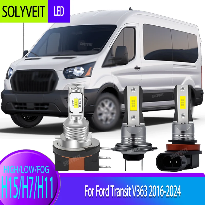 

Direct halogen replacement: Same size H15/H7/H11 Kit For For Ford Transit V363 2016 2017 2018 2019 2020 2021 2022 2023 2024