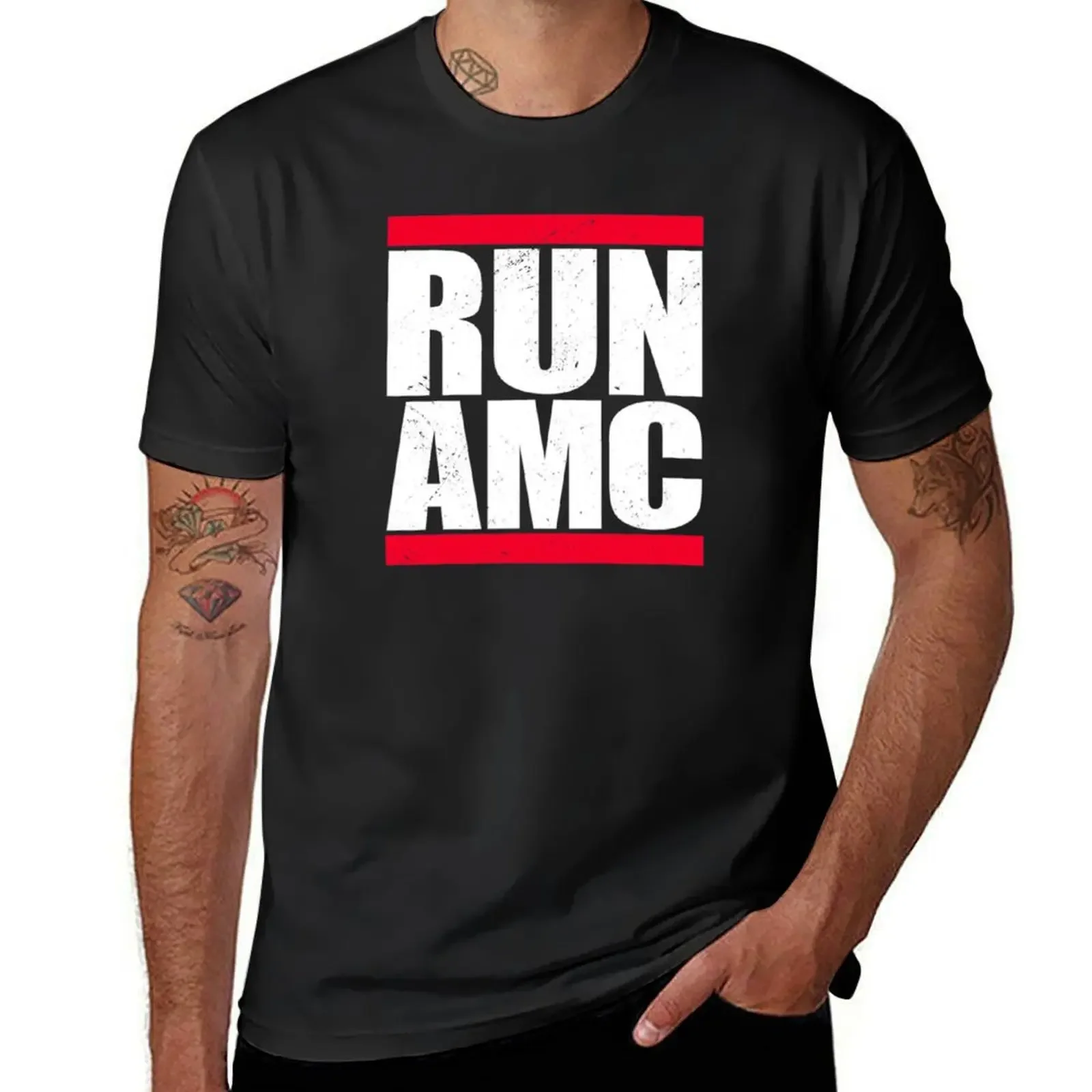 Run Amc Cryptocurrency T-Shirt essential t shirt vintage graphics mens graphic t-shirts pack