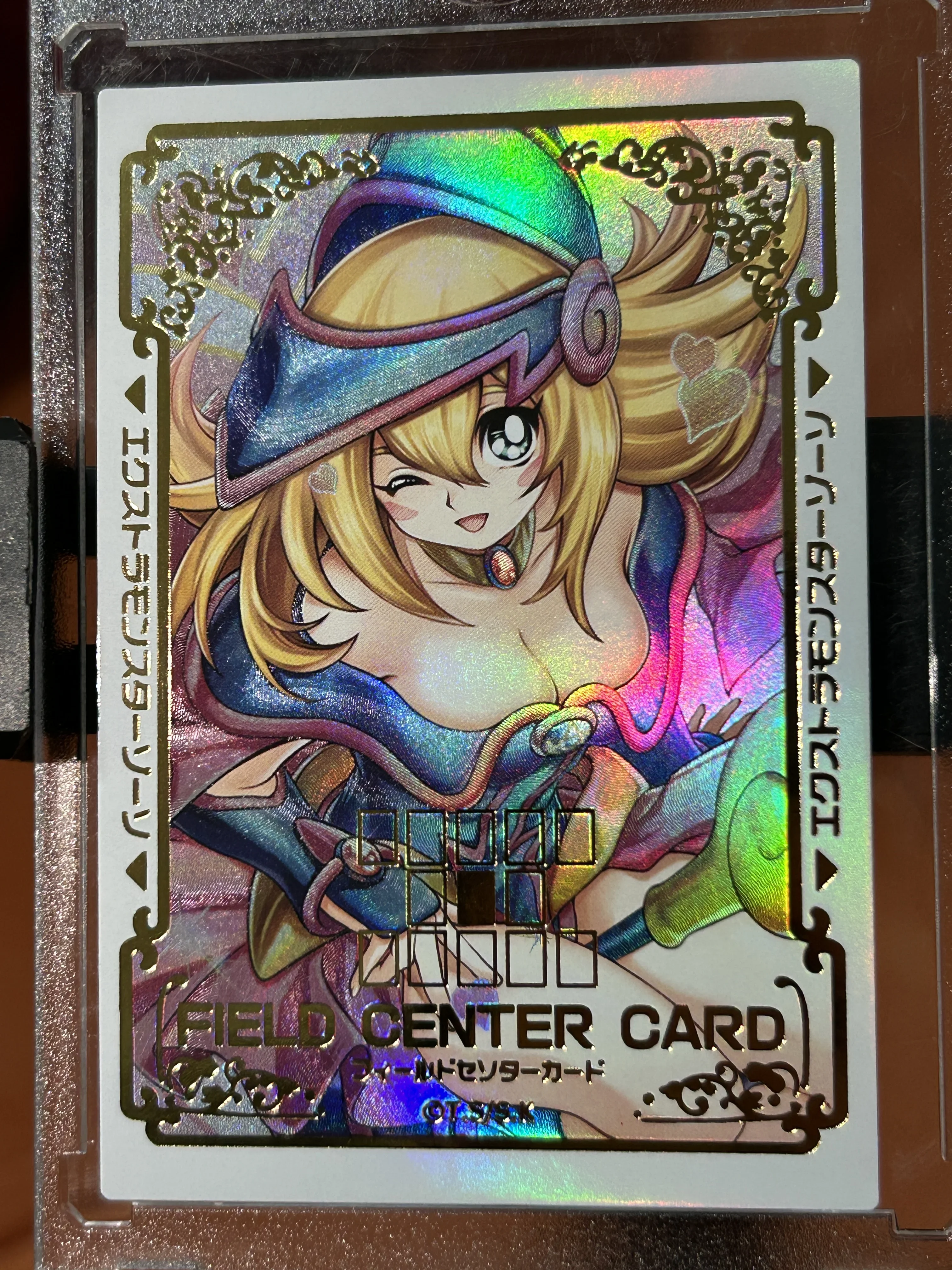 Dark Magician Girl 1PCS/SET DIY Bronzing flash card Yu-Gi-Oh! series Collection card Game card Christmas birthday gift  toys