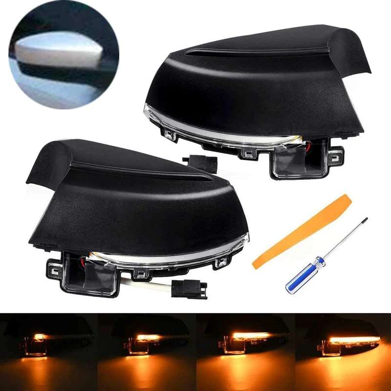 Car LED Dynamic Turn Signal Light Side Mirror Light Blinker Indicator For-VW-Polo MK5 Facelift 6C 2014-2017 6R 2009-2013