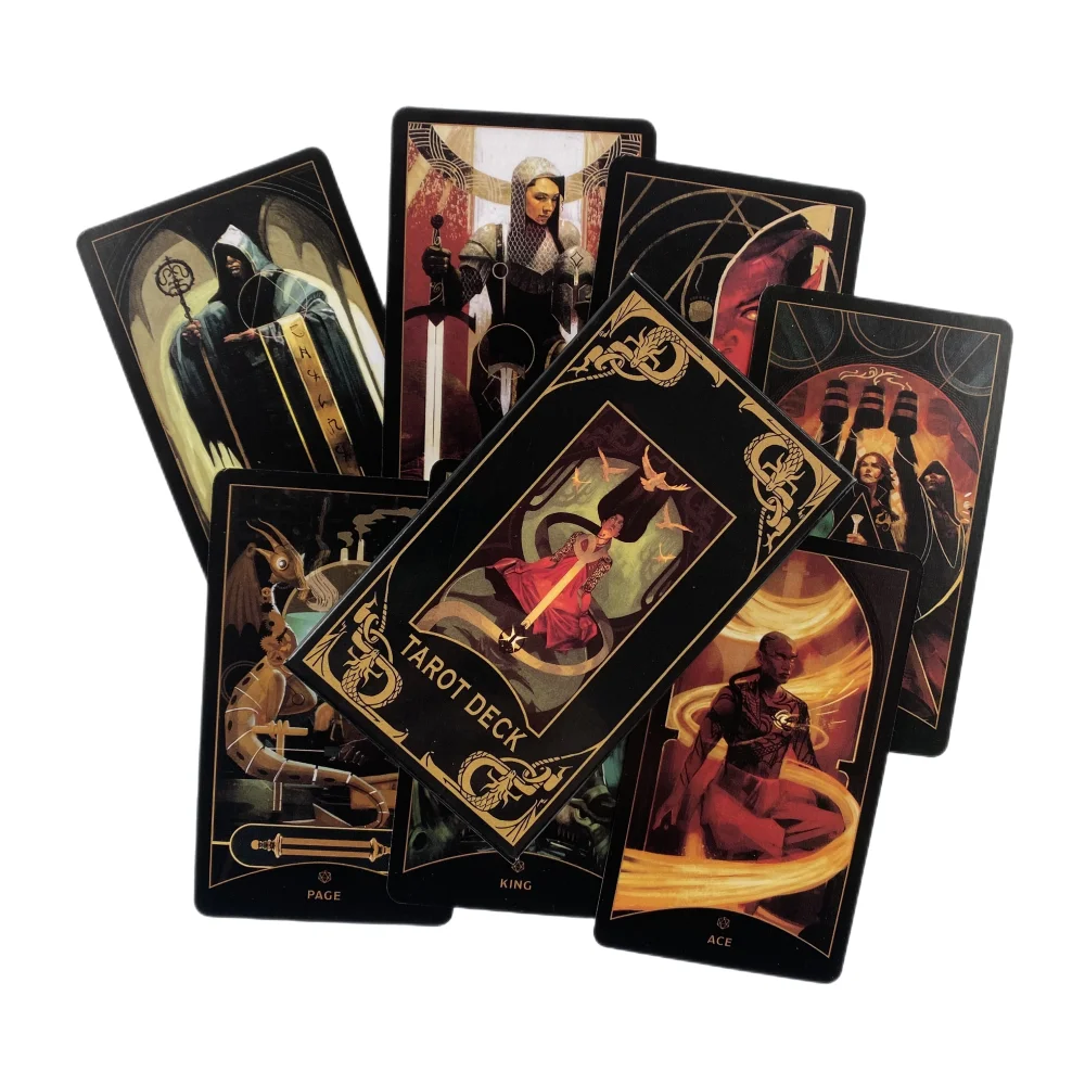 Dragon Tarot Cards A 78 Deck Oracle English Visions Divination Edition Borad Playing Games