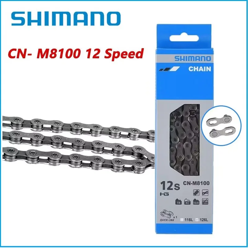 SHIMANO 9/10/11/12 Speed Bike Chain HG53 HG54 HG95 HG701 M8100 Road MTB Bicycle Chain 116/126 Links Bike Chain 8v 9v 10v 11v 12v