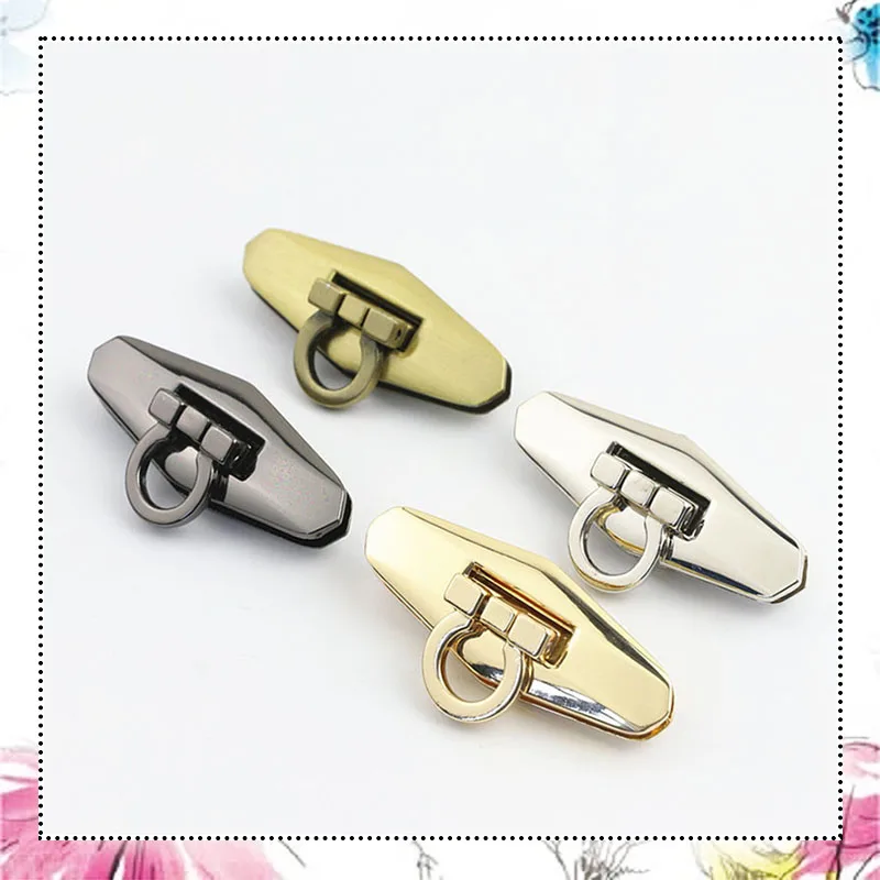 

10Pcs 53x19mm Metal Turn Twist Lock Buckles Women Bag Handbag Closure Decoration Clasps DIY Leather Craft Hardware Accessories