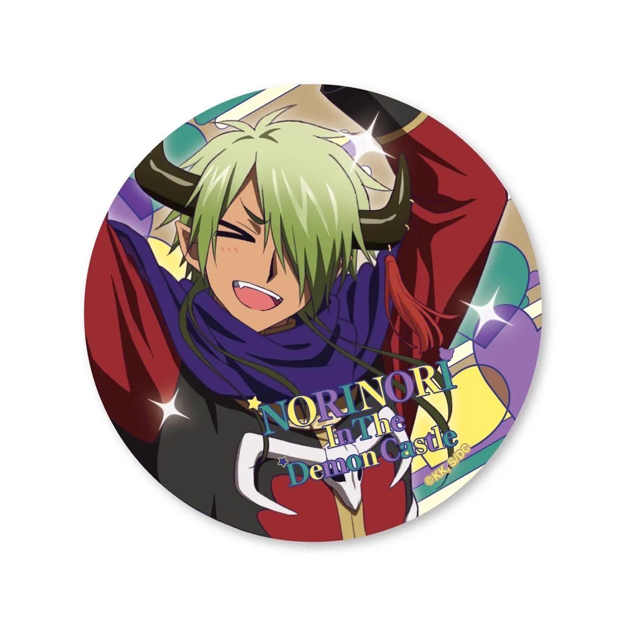 58 مللي متر أنيمي نعسان الأميرة في قلعة شيطان الشفق العظيم الأحمر سيبيري تأثيري زي شارة دبوس SPTE صفيح بروش ﻿   الدعامة