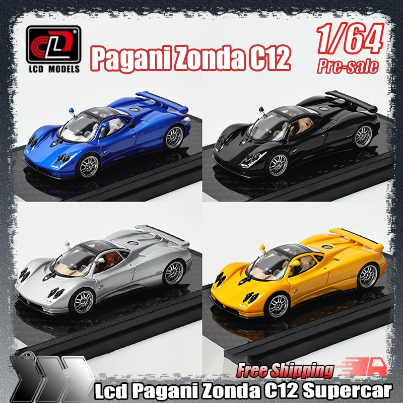 

Новый ЖК-дисплей 1:64 Pagani Zonda C12, имитация суперкара, миниатюрный сплав, литая под давлением модель автомобиля, индивидуальные детские игрушки, подарки, орнамент